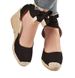 Women's Shoes Summer New Large Size Wedge Heel Women's Sandals Thick Bottom Baotou Baohe Ankle Ring Strap Cloth Rope Sandals Women_vogvips.com