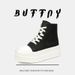 thick-soled Heightening Casual Board Shoes Couple Short Boots Niche Thick-soled High-top Casual Shoes Street Dance Shoes_vogvips.com