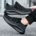Four-season Style Flying Woven Breathable Mesh Casual Sports Shoes,men's Anti-slip Wear-resistant Running Shoes And Sock Shoes_vogvips.com