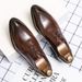 Suitable For All Seasons British Style Men's Trendy Brogue Carved Business Casual Hairstylist Thick Sole Youth Small Leather Shoes Men_vogvips.com