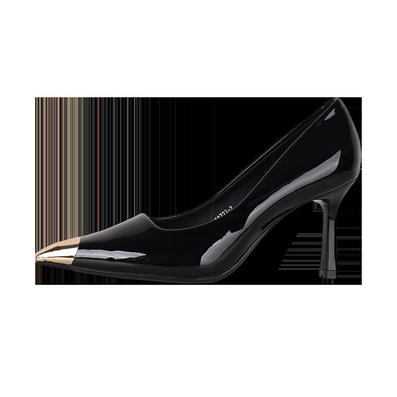 Women's Fashion Patent Leather Pointed Toe French Style High Heels, New Model, Comfortable For Daily Wear, 8727-2_vogvips.com