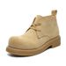 Derby Shoes Men's Thick-soled Heightened Suede Leather Round Head Casual Tooling Martin Boots_vogvips.com