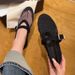 Sheepskin Hollowed-Out Rhinestone Closed-Toe Sandals For Women, 2026 New Summer Fishnet Shoes, Breathable Woven Mary_vogvips.com