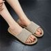 Linen Slippers, Breathable And Sweat Absorbent EVA Soft Sole, Quiet For Men And Women, Perfect For Summer Use._vogvips.com