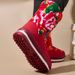 Foreign Trade Ethnic Snow Boots Fleece-Lined And Thickened, Northeastern Large Boots, Warm Cotton Shoes For Women,_vogvips.com