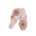 Halluci Satin Fringed Ball Decoration Solid Color Home Slippers Skin-friendly Rubber Sole Non-slip Home Slippers Women_vogvips.com