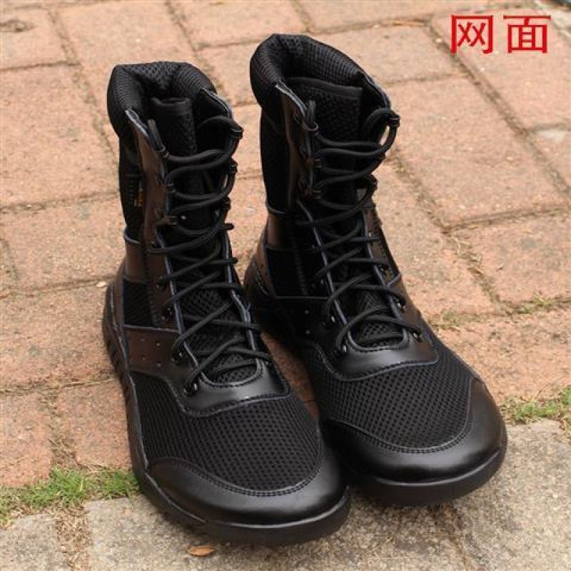 European Warm Series Summer Combat Men Lightweight Breathable 24 Land Tactical Women Black High Top Special Training Boots Security Shoes_vogvips.com