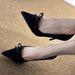 Bow High Heels Women's Pointed Head Satin Temperament Party Light Mouth Black Stiletto Shoes_vogvips.com