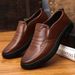 Cross-border Leather Shoes Men's New Business Dress Casual Spring and Autumn Breathable Men's British Korean Style Round Toe Groom Wedding Shoes_vogvips.com