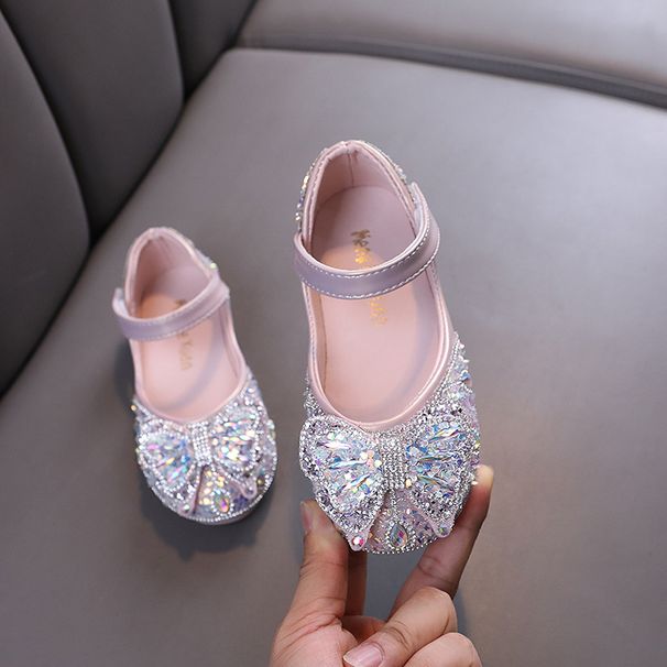 New Ladies Baby Girls Girls Princess Diamond Single Shoes Leather Shoes Dance Performance Shoes_vogvips.com