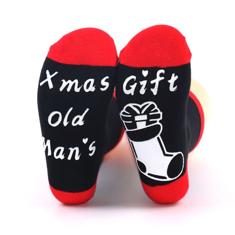 Christmas gift tube cotton socks soles adhesive non-slip Christmas socks for men and women floor socks_vogvips.com