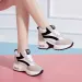 Women Height Increasing Walking Jogging Sneakers 6 CM Increase Black Red Ladies Sport Running Comfortable Girl Shoes_vogvips.com