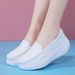 Nurse Shoes Breathable Soft-soled White Platform Shoes_vogvips.com