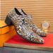 Street Heel Leather Shoes Men Pointed Toe Large Size Fashion Leopard Print Party High Heels_vogvips.com