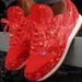2026 Front Lace Up Sequined Flat Bottomed Oversized Women's Casual Single Shoes Women_vogvips.com