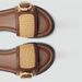 Women's Summer Flat Casual Sandals round Toe Color Block Beach Sandals One Strap Slippers 2025 New Style_vogvips.com