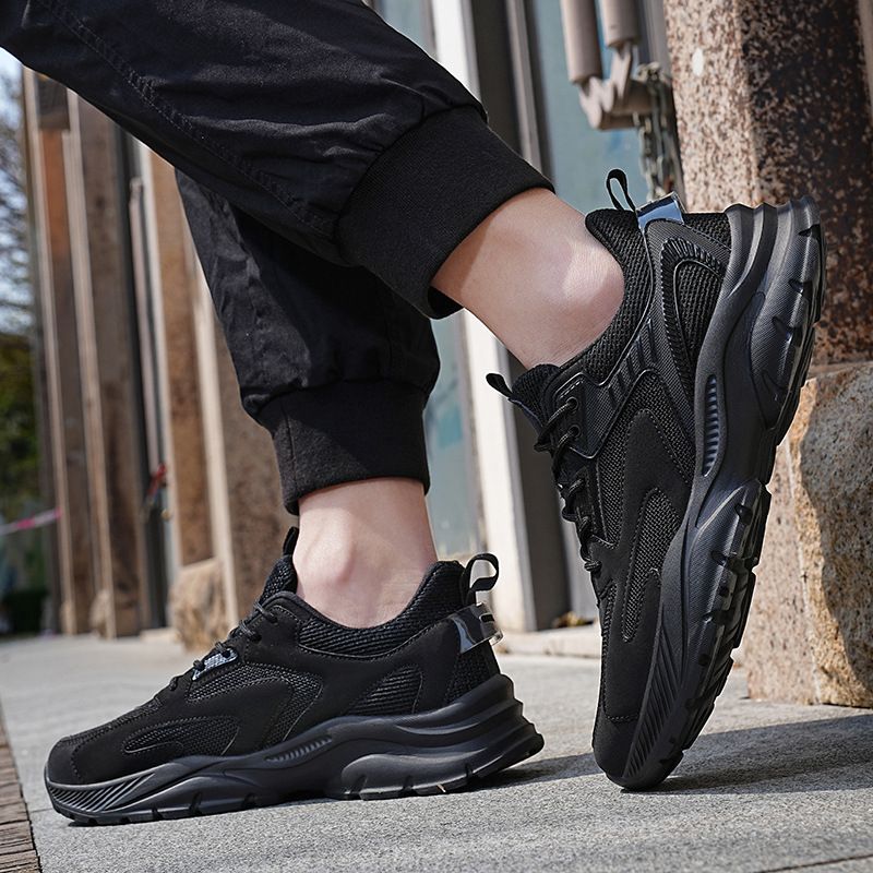 Men's Shoes Mesh Top Breathable Dad Sports Casual Shoes_vogvips.com