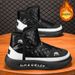 Winter Fleece-Lined Martin Boots, Men's Thickened Warm Cotton Shoes, Trendy Versatile Thick-Soled Casual Short Boots, Sn_vogvips.com