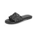 Summer Women's Shoes Fashion Versatile Sandals Wear Slippers Flat Bottom Low Heel Round Head_vogvips.com