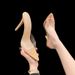 Pure Desire Stunning Thin Heel Pointed Toe Transparent Strap Sandals New Fashionable Height Increasing Leg Lengthening_vogvips.com