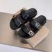 Women's Summer Outerwear Flat Sandals Fashionable And Versatile Casual Beach Soft Soled Half Slippers_vogvips.com