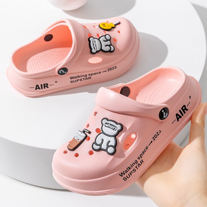 2025 Children's Hole Summer Boys' Sandals Anti Slip Baby Girls' Slippers Wearing Outside Men's And Women's Beach Shoes_vogvips.com