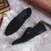 New Men's Pointed Toe Suede British Genuine Leather Business Casual Slip-On Sheepskin Shoes Large Size_vogvips.com