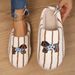 Women's Cotton Slippers For Autumn Winter, Indoor Home Use, Non-Slip Thick Sole, Soft And Warm, Couples' Style_vogvips.com