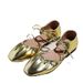 French Niche Ballet Gold Mary Jane Shoes, Silver Square Toe Flat Bottomed Versatile Shoes Spring And Summer 2025, Single_vogvips.com
