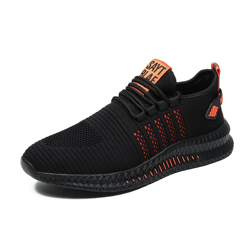 Men's Breathable Knit Casual Sports Running Shoes Anti-slip Sneakers Tennis Walking Trainers For Men_vogvips.com