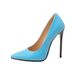 M-437 Spring/Summer/Autumn Pointed Toe Stiletto High Heels Patent Leather Single Foreign Trade Plus Size Women's Shoes_vogvips.com