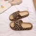 New Spring Summer Eva Soft Thick-Soled Comfortable Fashionable Leopard Print Slippers Men Women, Suitable For Indoor,_vogvips.com