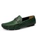 Cotton Hole Crocodile Pattern Large Size Embossed Lazy Beanie Shoes Men's Shoes_vogvips.com