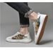 Bear Pattern First Layer Cowhide Board Shoes Men's European Station Men's Shoes Soft Sole Men's Casual Shoes One Pedal Shoes_vogvips.com