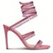 Cross-Border Factory Spring Summer New RC Snake-Shaped Rhinestone Pendant Thin Wrap Heel Roman Sandals Boots European_vogvips.com