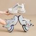 Platform Dad Shoes For Women 2025 Spring New Versatile Breathable Height Increasing Lightweight Casual Sneakers_vogvips.com