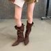 678-1~Wedge Heel French Pointed Toe Over-The-Knee Long For Women, 2026 New High-Tube Stacked Boots_vogvips.com