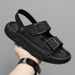Breathable Men's Outdoor Sandals Hollowed Out Mesh Beach Shoes Lightweight Sports Slippers Comfy Leisure Male Slides_vogvips.com