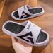 Trendy Men's For Summer Wear. One Line Thick Sole Indoor Sandals. Student Fashion Outdoor Slippers_vogvips.com