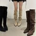 Internet Celebrity Slim For Women, Large Over-the-Knee Long Bo, 2025 Autumn Winter New Thick Heel High Tube Riding_vogvips.com