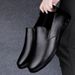 Casual Leather Shoes Men's Genuine Leather Dress Soft Leather Soft Sole Loafers Middle-aged Dad Men's Shoes_vogvips.com