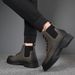 European Warm Series British Motorcycle Top Leather Shoes Men's High Street Style Martin Trendy 2025 New Short Boots_vogvips.com