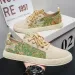 Men's Summer New Student Oil Painting Casual Slip On Cloth Shoes_vogvips.com