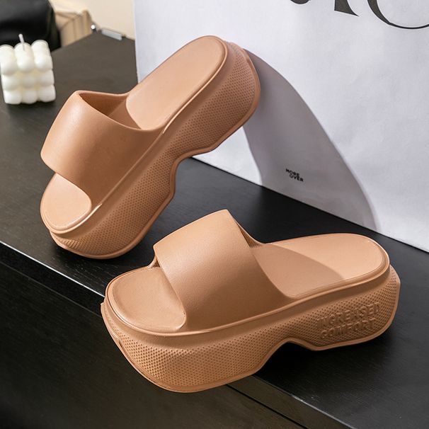 6cm Chunky Platform Wedges Sandals Women Summer Waterproof Thick Sole Beach Slides Slippers Woman Soft Eva Slippers Flip-Flops_vogvips.com