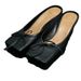 Fashion Square Head Fine Heel Women's Spring And Summer Lazy Unique Design Bow Shallow Mouth Shoes_vogvips.com