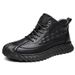 European Warm Series Martin 2025 New Fashion Leather British Style Mid-top Trendy Boots Men's Shoes_vogvips.com