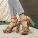 New chunky heel sandals for women vintage Presbyterian buckle sandals fashion outside wear large size high-heeled sandals_vogvips.com