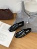 thick Heel Loafers Single Shoes Women's Shoes Velvet Small Leather Shoes_vogvips.com