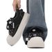 Basic Men's Sneakers, Niche Thick-soled Trendy 2026 Spring New Casual Versatile Breathable Washed Denim Shoes_vogvips.com