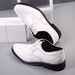 Summer men's leather shoes men's carved business formal wear British style plus size Brogue leather shoes hollow perforated men's shoes_vogvips.com